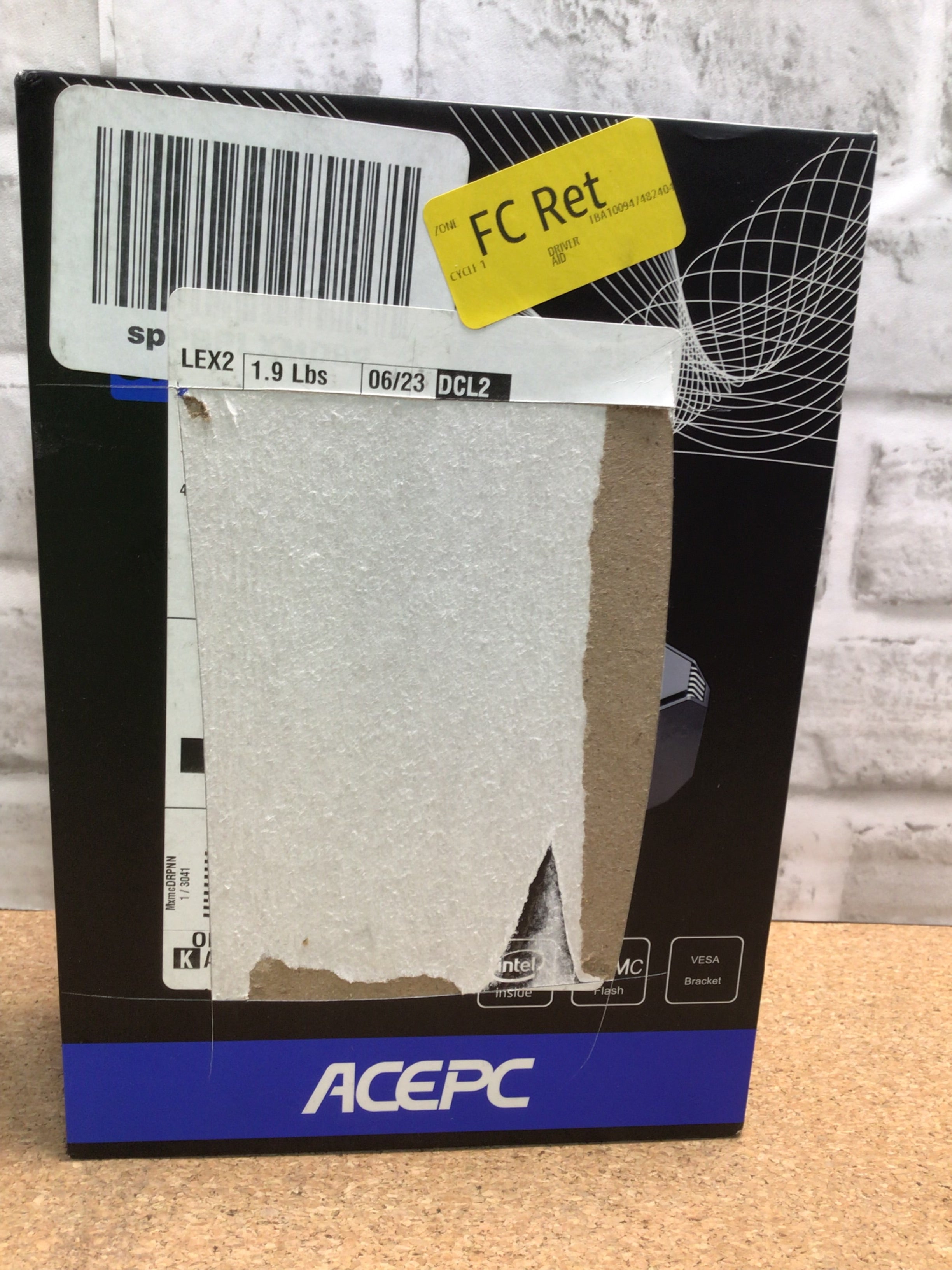 ACEPC GK2 Mini Portable PC 256GB SSD 8GB Intel/Serial #A2E0BT843961 (8017857052910)